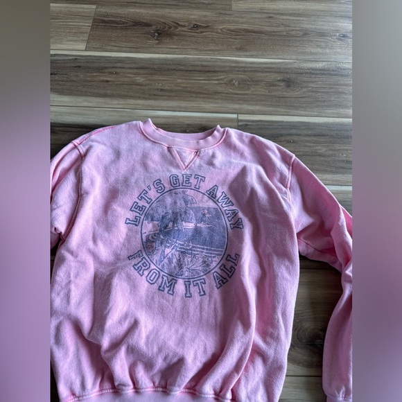 Billabong womens pink crewneck size small - Picture 2 of 5